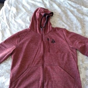 Gerry Men's zip up hoodie. Brick red, size XL